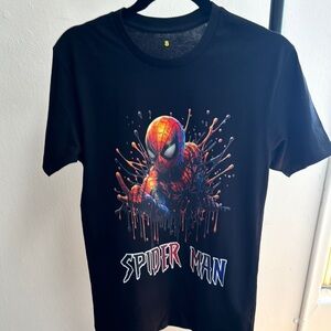 Black Spider-Man Graphic T-Shirt